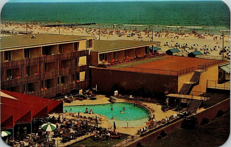 Marlborough Blenheim Atlantic City NJ New Jersey Swimming Pool VTG Postcard UNP 