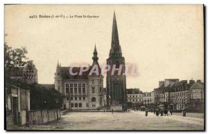 Old Postcard Redon Place St Sauveur