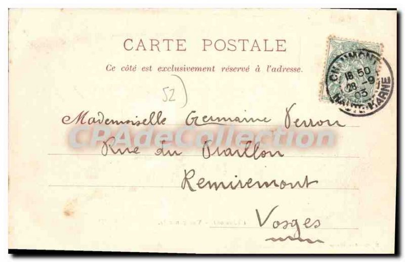 Old Postcard Chaumont Vue Generale