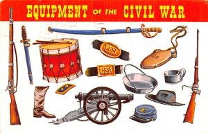 Equipment of the Civil War Postcard