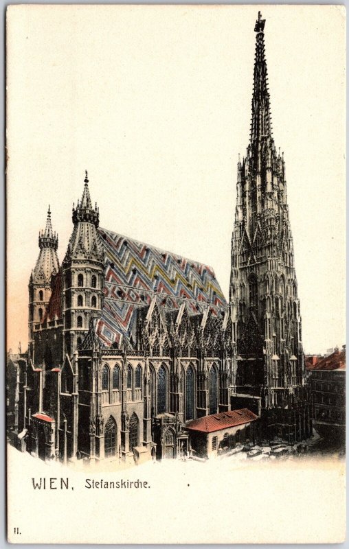 WIEN- Stefanskirche Church in Vienna Austria Religious Building Postcard