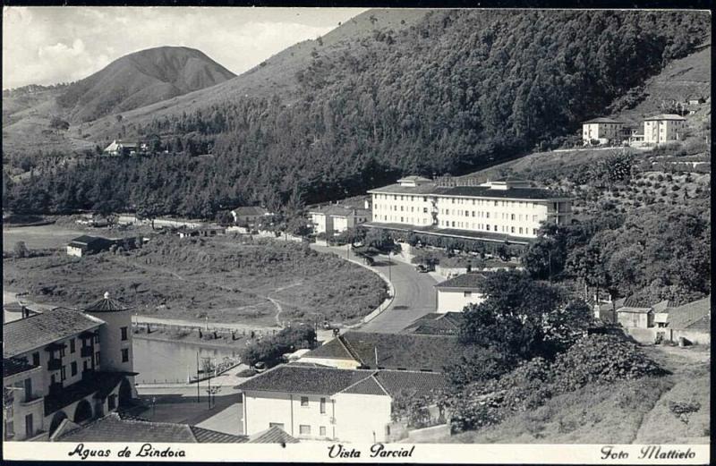 brazil, LINDOIA S.P., Vista Parcial (1950s) Mattielo Real Photo (II)