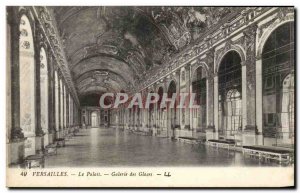 Old Postcard Versailles Palace Galerie Des Glaces