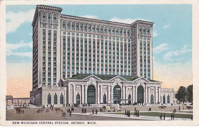 New Michigan Central Train Station Detroit MI, Michigan WB