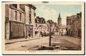 Old Postcard Combourg The main street