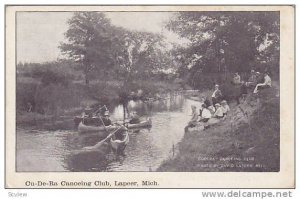 Cu-De-Ra Canoeing Club, Lapeer, Michigan, 1900-1910s