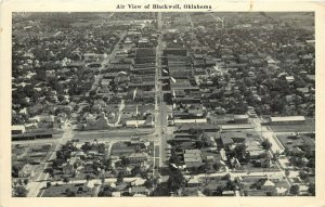 Vintage Postcard; Air View of Blackwell OK, Kay County, Unposted