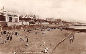 uk15184 east beach  marine parade  clacton on sea real photo uk