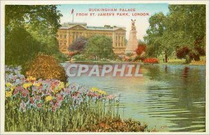 Old Postcard From Buckingham Palace St James's Park London A Beautiful view o...