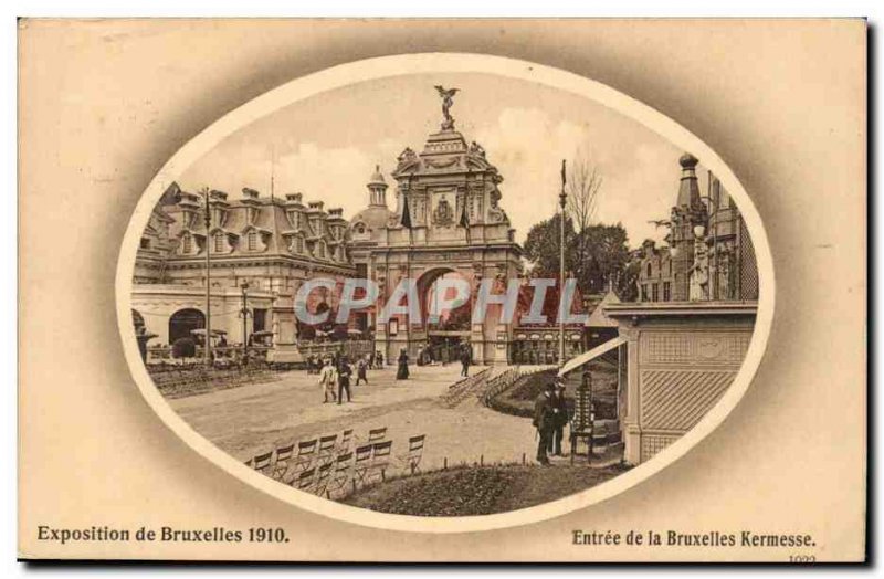 Exhibition of Brussels Brussels, Belgium and Belgium-1910- Entry of the Bruss...