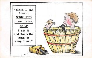 Wright's Coal Tar Soap Advertising Unused 