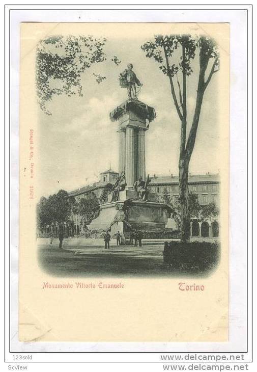 Monumento Vittorio Emanuele, TORINO (Piedmont), Italy, 1900-1910s