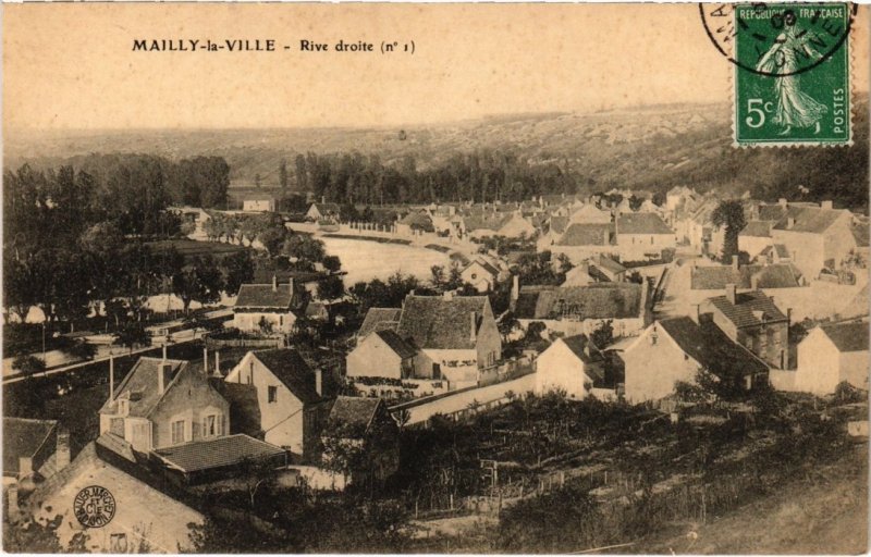 CPA MAILLY-la-VILLE - Rive droite (71507)