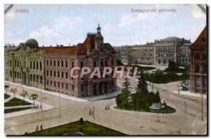 Postcard Old Zagreb Croatia Croatia Donjogradska gimnazija