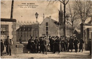 CPA Militaire - QUIMPER - La Caserne du 118e de Ligne - Vue prise (91558)