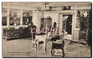 Old Postcard From Sandvigske Samlinger Storstuen I Kapteinsgaarden Norway