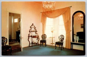 Interior~Old State House Furnished Room Little Rock Arkansas~Vintage Postcard