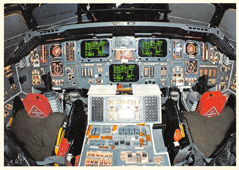 Interior view of the space shuttle's flight deck Space Unused 