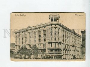 3177830 POLAND Warsaw hotel BRISTOL Vintage postcard