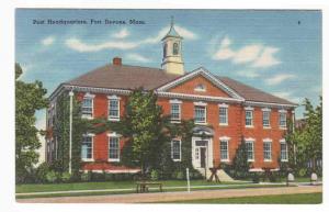 Post Headquarters Army Fort Devens Massachusetts postcard