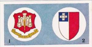 Amaran Tea Trade Card Flags &  Emblems No 25 Gibraltar &  Malta Badges