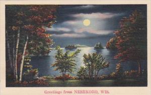 Wisconsin Greetings From Neshkoro 1943