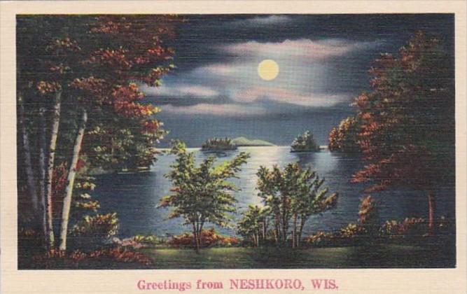 Wisconsin Greetings From Neshkoro 1943