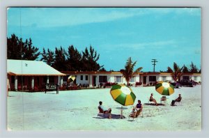 Sarasota FL-Florida, Gulf Cove Motel, Lido Beach, Advertising, Chrome Postcard