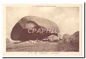 Tregastel Old Postcard Umbrella (rock)