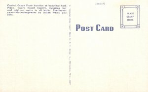 Vintage Postcard Marlborough-Blenheim Hotel Square Atlantic City New Jersey NJ 