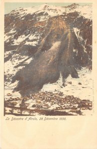 Lot105 switzerland the desastre di airolo 28 december 1898 postcard