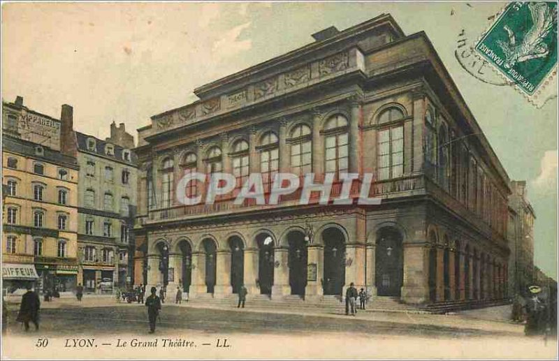 Old Postcard Lyon Grand Theater