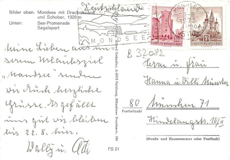 B32082 Mondsee mit Drache Awand    austria