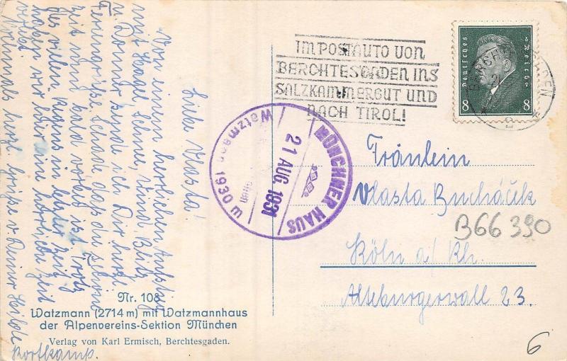 B66390 Germany Watzmann Alpenvereins