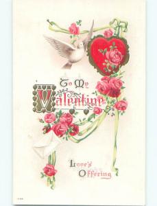 Divided-Back VALENTINE DAY SCENE Great Postcard W7869
