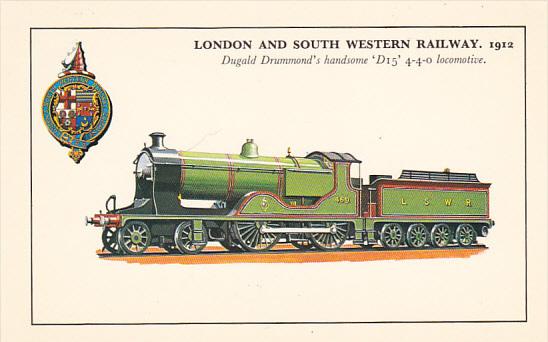 England London and South Western 1912 Dugald Drummond's D15 4-4-0 Locomotive