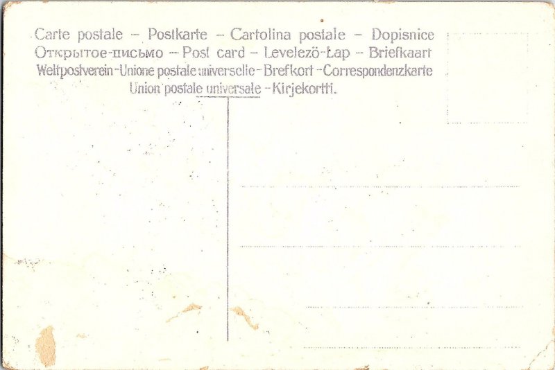 Vintage Embossed Large Letter Jessie Blue Flowers c1915s Name Postcard