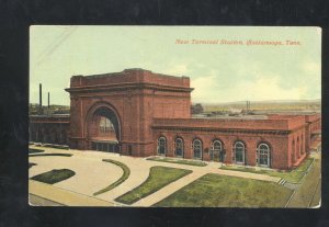 CHATTANOOGA TENNESSEE RAILROAD DEPOT TRAIN STATION VINTAGE POSTCARD