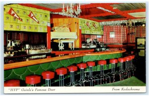 NEW ORLEANS, LA Louisiana ~ Hyp Guinle's FAMOUS DOOR LOUNGE c1950s Postcard