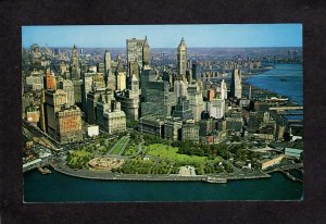 NY The Battery Manhattan Bldgs Skyline New York City NYC Postcard