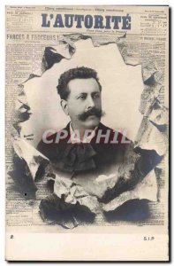 Old Postcard Fancy Newspapers Journal L & # 39autorite