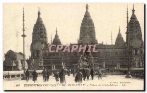 Old Postcard Marseilles Colonial Exhibition Palace of & # 39indochine (indoch...