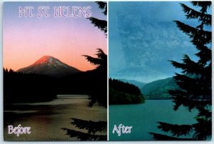 Before & After Volcanic Eruptions of Mt. St. Helens & Yale Lake - Washington