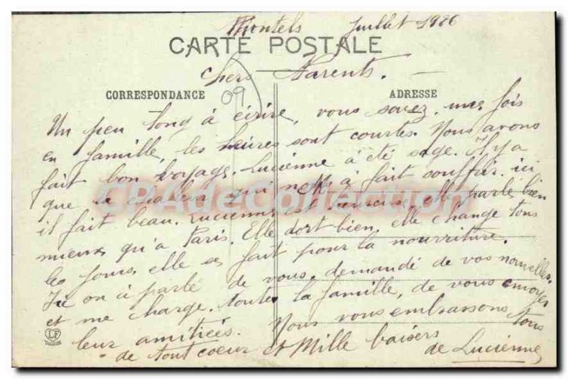 Postcard Old Ariege Chateau Payet nearly Nescus