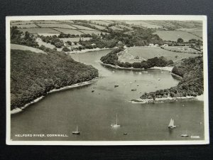 Cornwall HELFORD RIVER Aerial View c1950s RP Postcard by Aero Pictorial Ltd.