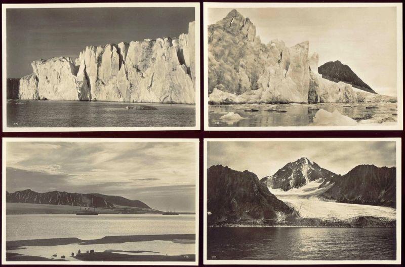 norge norway SPITSBERGEN SVALBARD (1928) Set of 20 RPPC