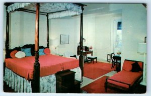 Sam Lord's Castle interior bedroom BARBADOS Postcard