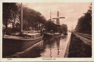 Netherlands Deflt Wateringsche Vest Vintage Postcard C217