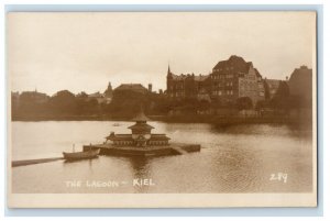 c1920's A View Of The Lagoon Kiel Germany RPPC Photo Unposted Vintage Postcard 