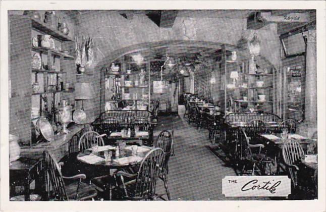 New York City The Cortile Restaurant 1951